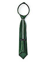 Rear View Thumbnail - Hampton Green Matte Satin Boy's 14" Zip Necktie by After Six