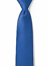 Front View Thumbnail - Lapis Matte Satin Boy's 14" Zip Necktie by After Six