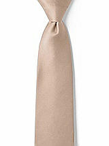 Front View Thumbnail - Topaz Matte Satin Boy's 14" Zip Necktie by After Six