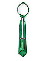 Rear View Thumbnail - Shamrock Matte Satin Boy's 14" Zip Necktie by After Six