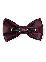 Rear View Thumbnail - Bordeaux Matte Satin Boy's Clip Bow Tie by After Six