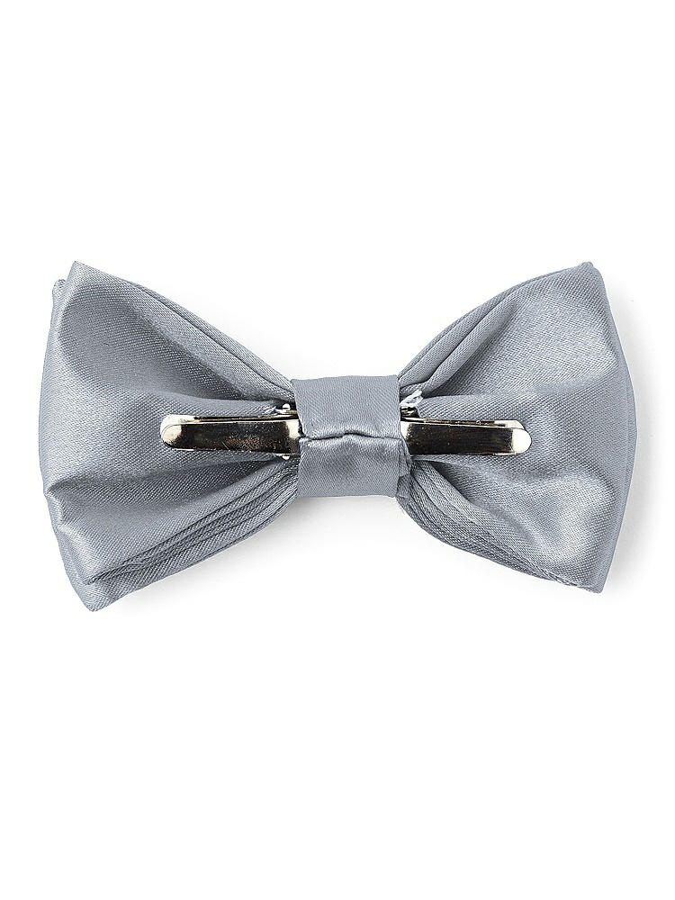 Back View - Platinum Matte Satin Boy's Clip Bow Tie by After Six