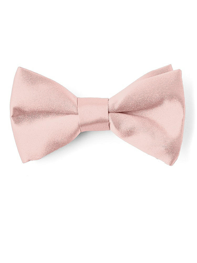 Front View - Rose - PANTONE Rose Quartz Matte Satin Boy's Clip Bow Tie by After Six