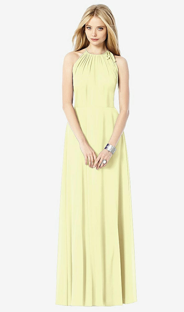 Front View - Butter Yellow After Six Bridesmaid Dress 6704