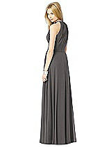 Rear View Thumbnail - Caviar Gray After Six Bridesmaid Dress 6704