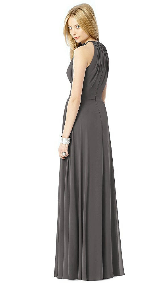 Back View - Caviar Gray After Six Bridesmaid Dress 6704