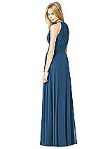 Rear View Thumbnail - Dusk Blue After Six Bridesmaid Dress 6704