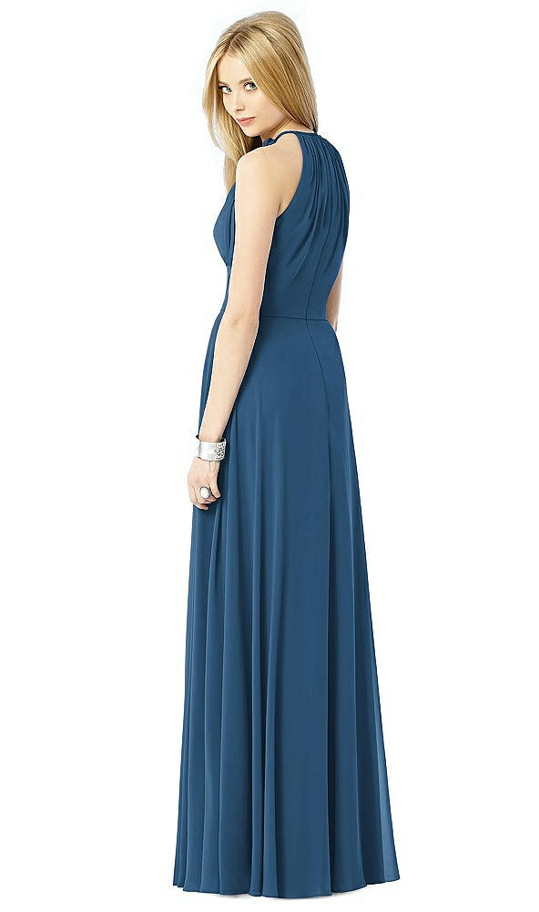 Back View - Dusk Blue After Six Bridesmaid Dress 6704