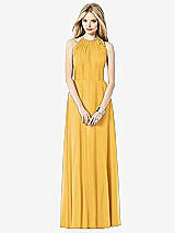 Front View Thumbnail - NYC Yellow After Six Bridesmaid Dress 6704