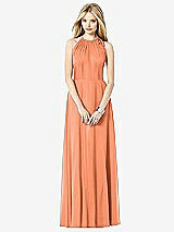 Front View Thumbnail - Sweet Melon After Six Bridesmaid Dress 6704