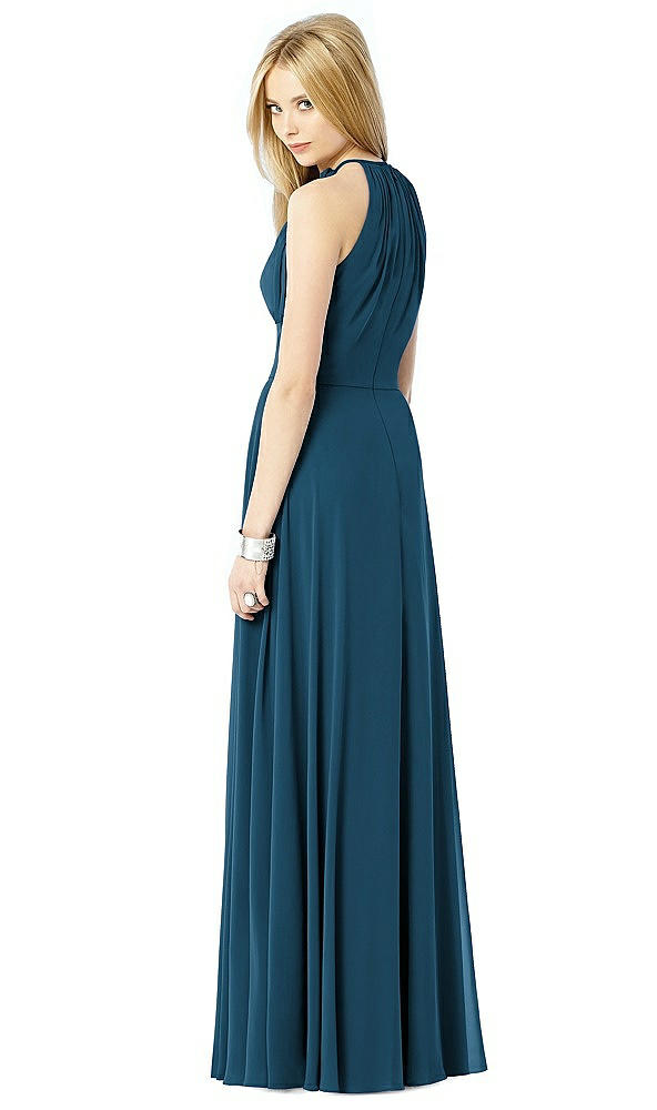 Back View - Atlantic Blue After Six Bridesmaid Dress 6704