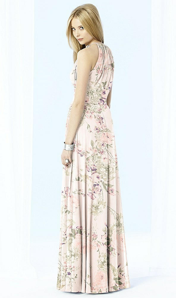 Back View - Blush Garden After Six Bridesmaid Dress 6704