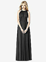 Front View Thumbnail - Black After Six Bridesmaid Dress 6704