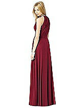 Rear View Thumbnail - Burgundy After Six Bridesmaid Dress 6704