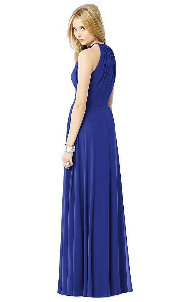 Back View - Cobalt Blue After Six Bridesmaid Dress 6704