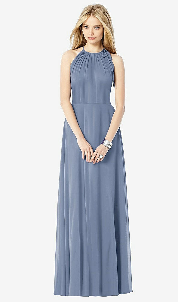 Front View - Larkspur Blue After Six Bridesmaid Dress 6704