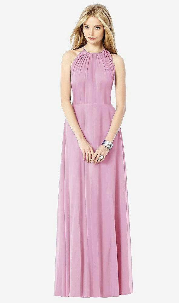 Front View - Powder Pink After Six Bridesmaid Dress 6704