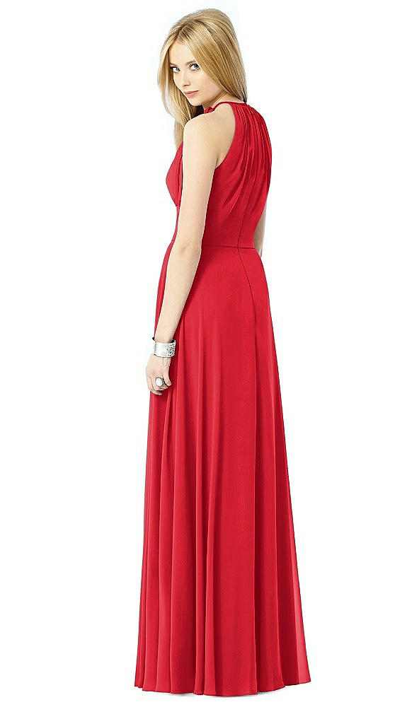 Back View - Parisian Red After Six Bridesmaid Dress 6704