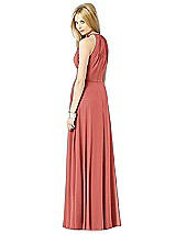 Rear View Thumbnail - Coral Pink After Six Bridesmaid Dress 6704