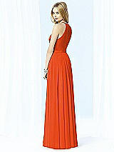 Rear View Thumbnail - Tangerine Tango After Six Bridesmaid Dress 6705