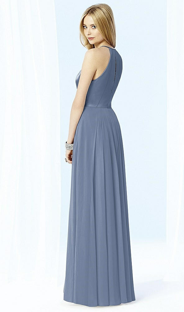 Back View - Larkspur Blue After Six Bridesmaid Dress 6705