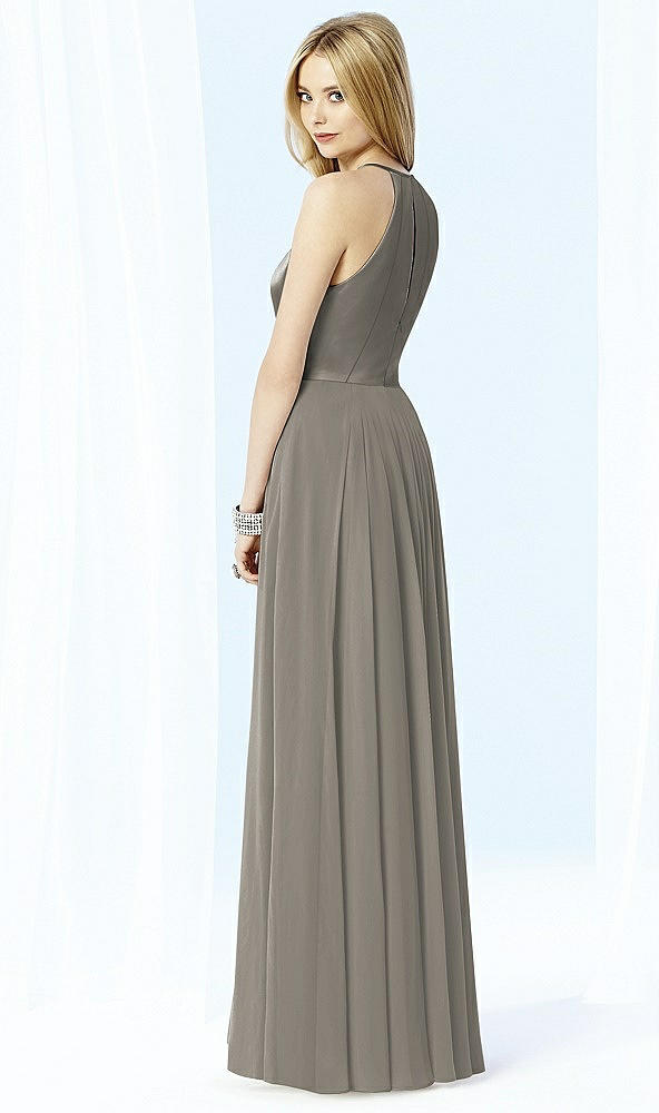 Back View - Mocha After Six Bridesmaid Dress 6705