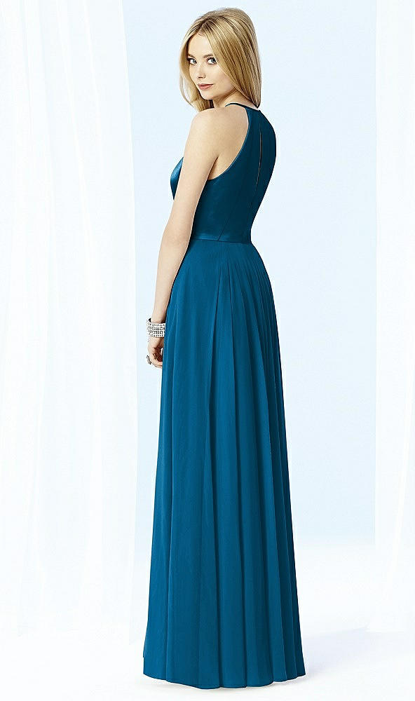 Back View - Ocean Blue After Six Bridesmaid Dress 6705