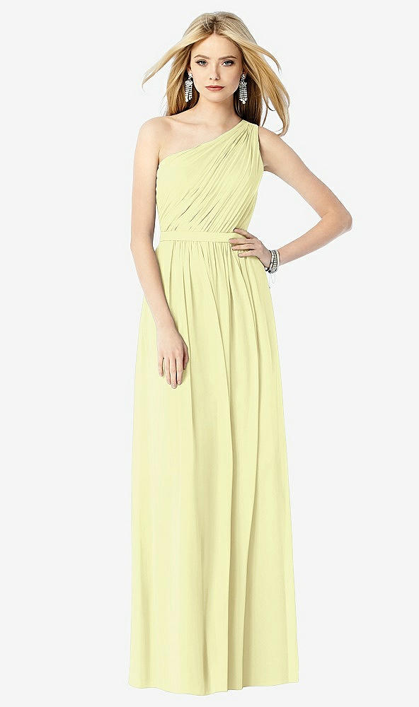 Front View - Butter Yellow After Six Bridesmaid Dress 6706