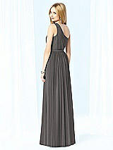 Rear View Thumbnail - Caviar Gray After Six Bridesmaid Dress 6706