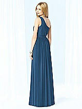 Rear View Thumbnail - Dusk Blue After Six Bridesmaid Dress 6706