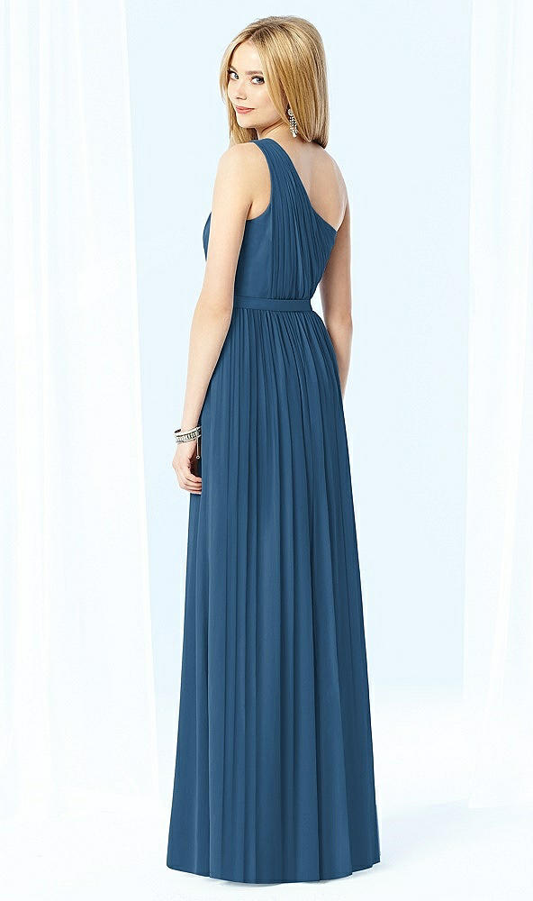 Back View - Dusk Blue After Six Bridesmaid Dress 6706