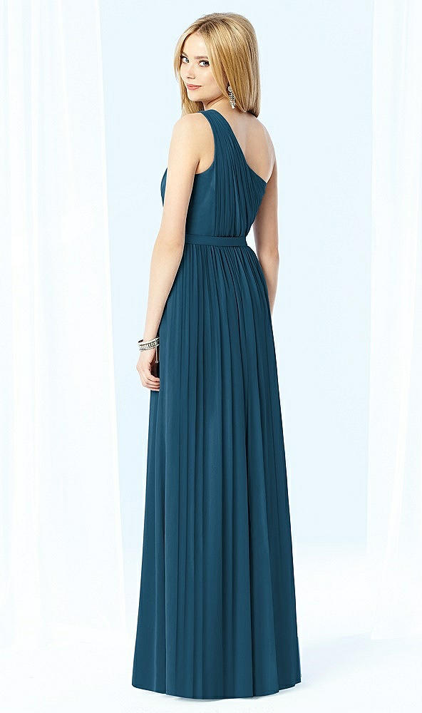 Back View - Atlantic Blue After Six Bridesmaid Dress 6706