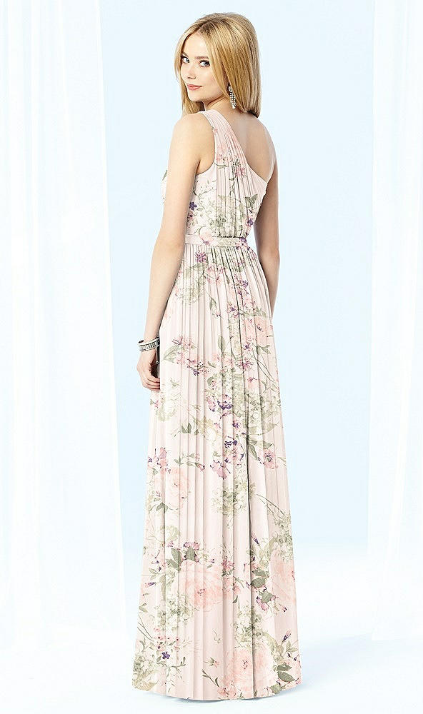 Back View - Blush Garden After Six Bridesmaid Dress 6706