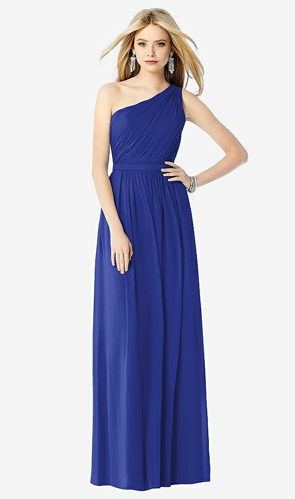 Front View - Cobalt Blue After Six Bridesmaid Dress 6706