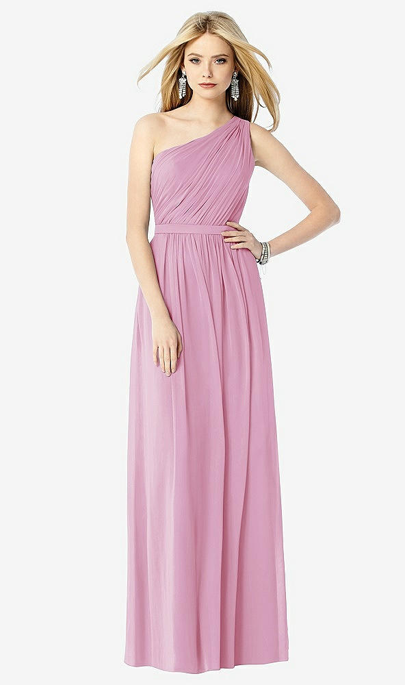 Front View - Powder Pink After Six Bridesmaid Dress 6706