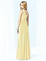 Rear View Thumbnail - Pale Yellow After Six Bridesmaid Dress 6706