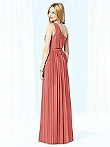 Rear View Thumbnail - Coral Pink After Six Bridesmaid Dress 6706