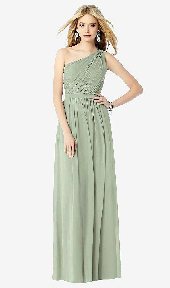 Front View - Sage After Six Bridesmaid Dress 6706