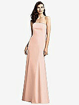 Front View Thumbnail - Pale Peach Dessy Bridesmaid Dress 2935