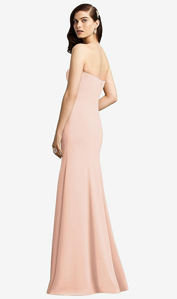 Back View - Pale Peach Dessy Bridesmaid Dress 2935