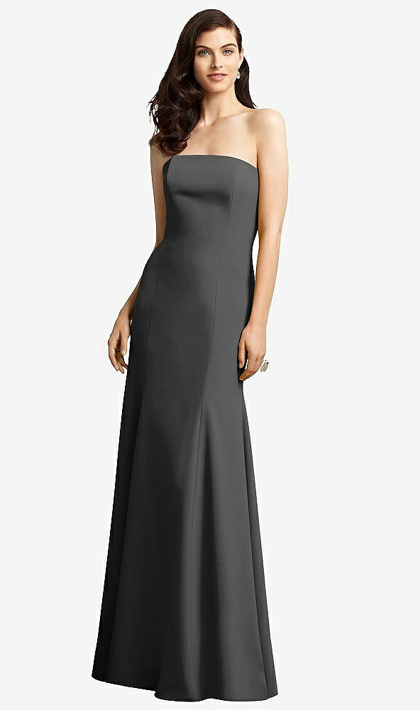 Front View - Black Dessy Bridesmaid Dress 2935