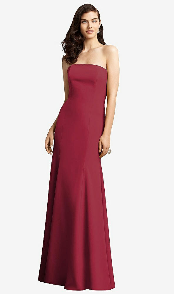 Front View - Burgundy Dessy Bridesmaid Dress 2935