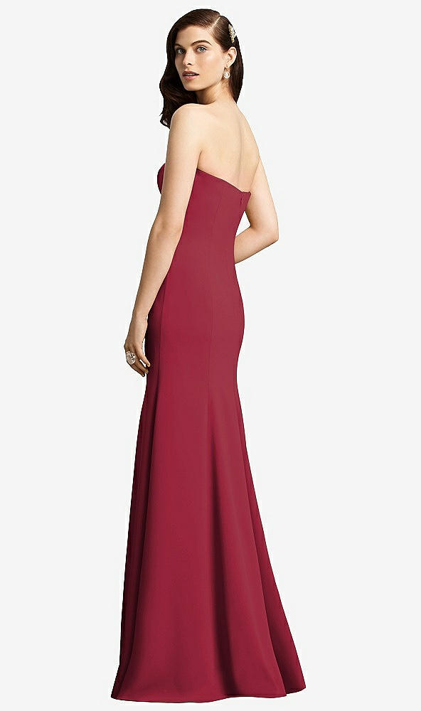 Back View - Burgundy Dessy Bridesmaid Dress 2935