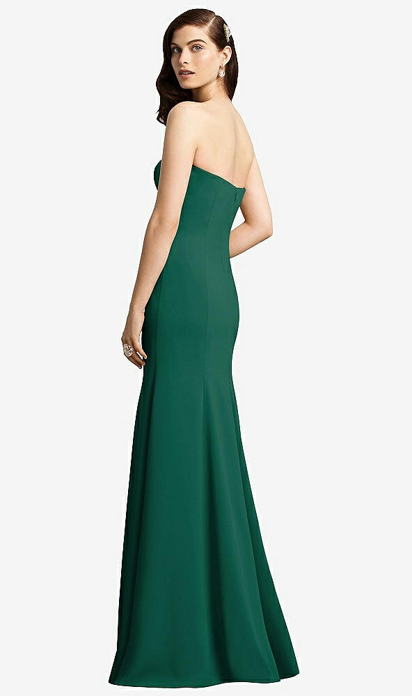 Back View - Hunter Green Dessy Bridesmaid Dress 2935