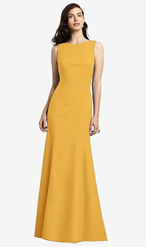 Back View - NYC Yellow Dessy Bridesmaid Dress 2936