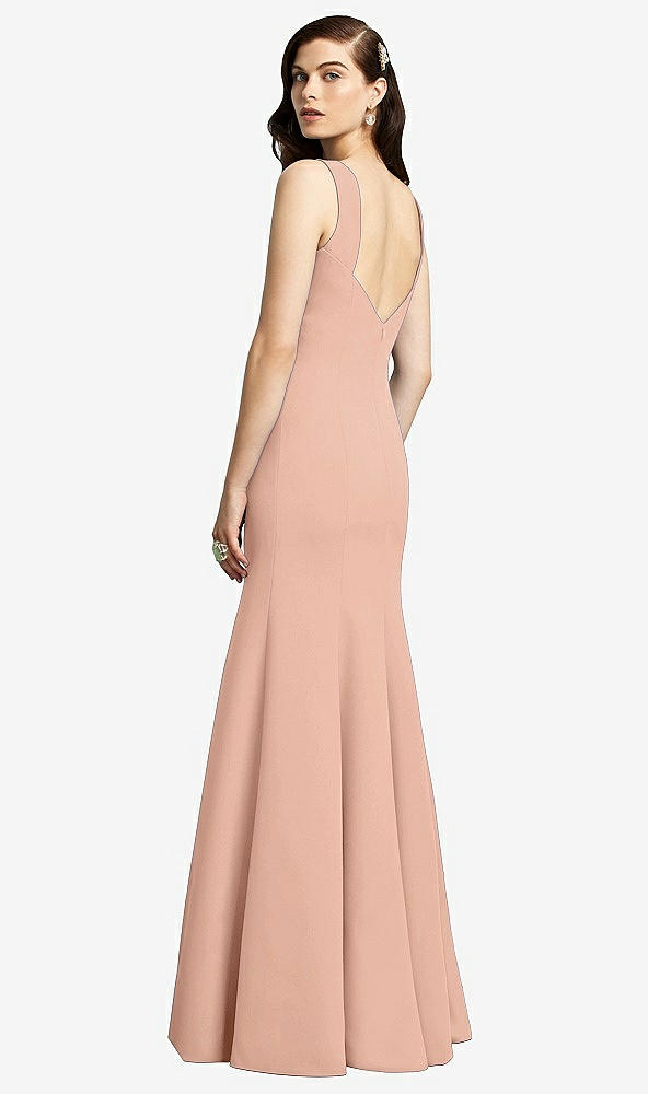 Front View - Pale Peach Dessy Bridesmaid Dress 2936