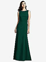 Rear View Thumbnail - Hunter Green Dessy Bridesmaid Dress 2936