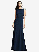 Rear View Thumbnail - Midnight Navy Dessy Bridesmaid Dress 2936