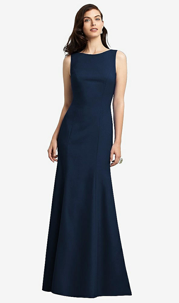 Back View - Midnight Navy Dessy Bridesmaid Dress 2936