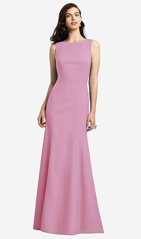 Back View - Powder Pink Dessy Bridesmaid Dress 2936